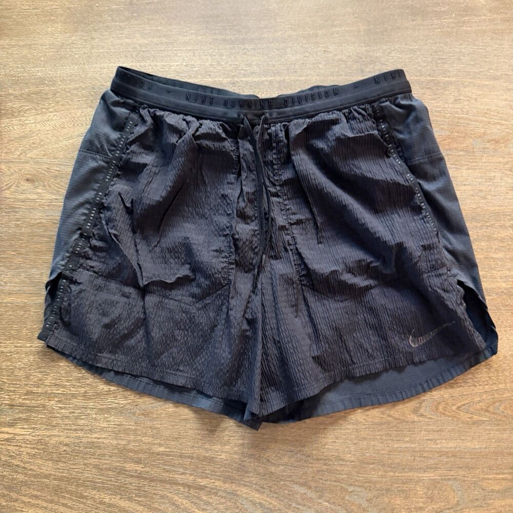 Nike Running Division Shorts Womens Small Black Lined Pockets Running